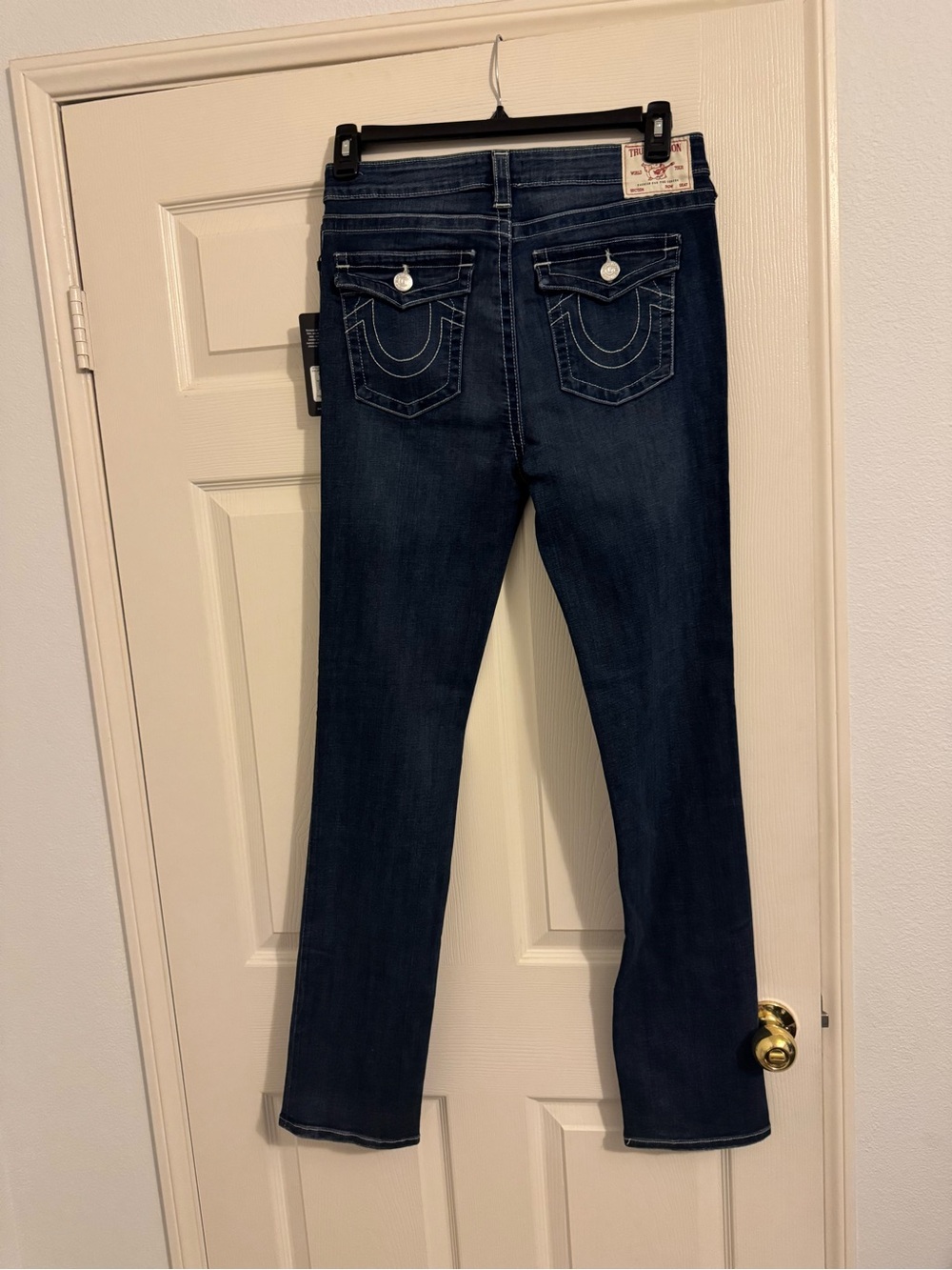 True Religion Dark Wash Billie SN Flap Women's Jeans.